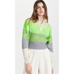 BAUM UND PFERDGARTEN Caroleen Sweater Whitecap Grey Size Small NWT Ombre Green